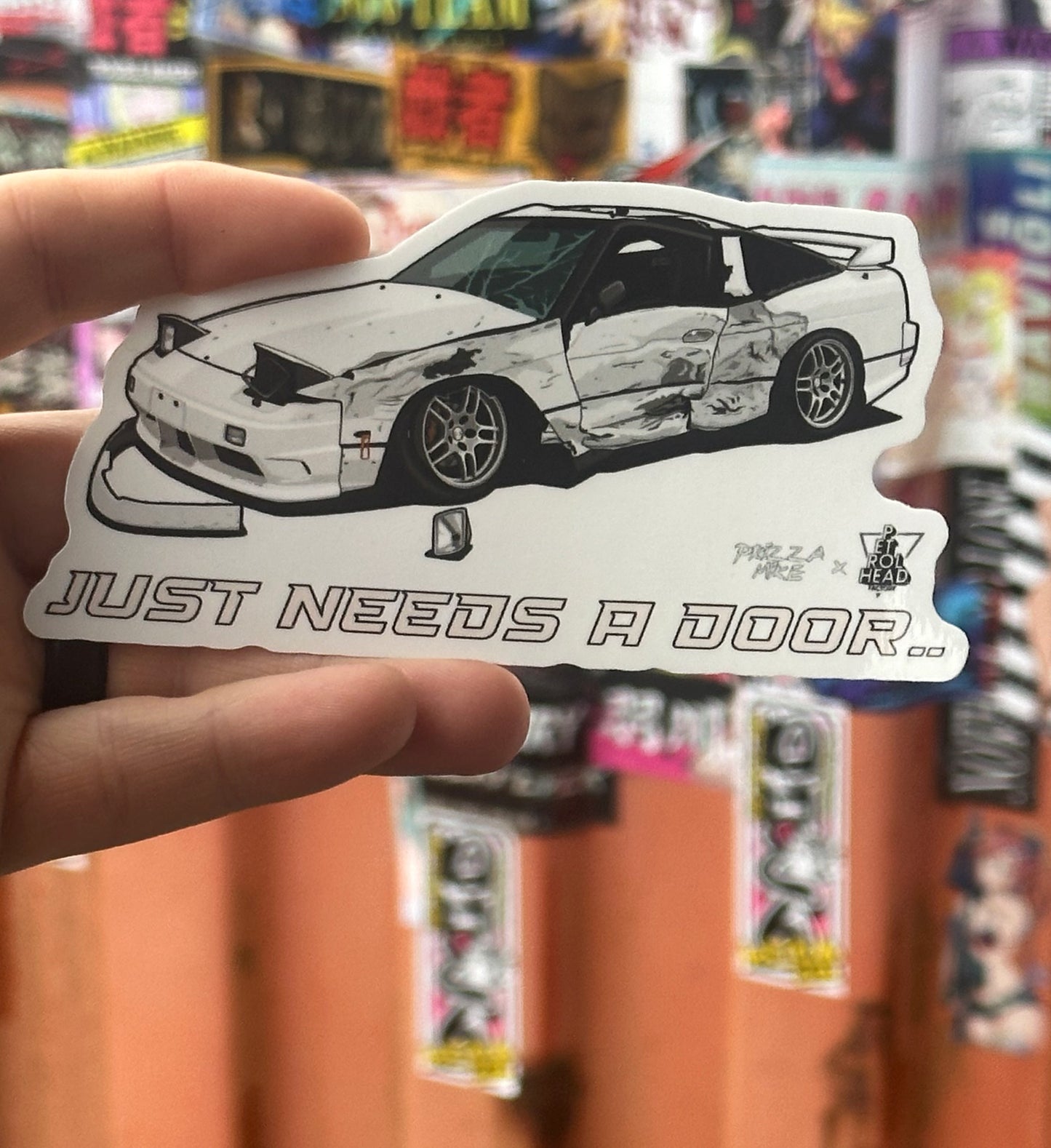 Just Needs A Door sticker
