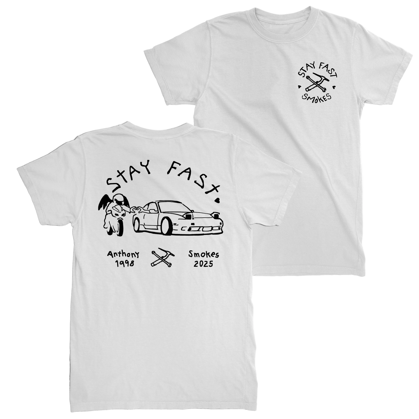 StayFastSmokes - Tee Black/White