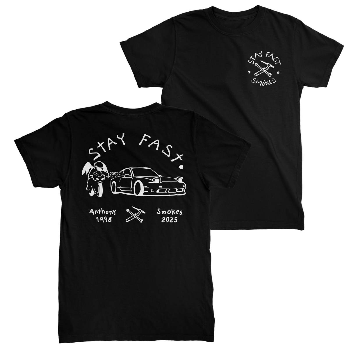 StayFastSmokes - Tee Black/White