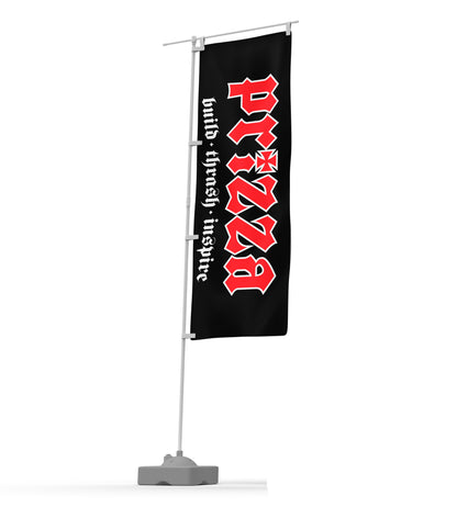 Prizza build-thrash-inspire Nobori Flag