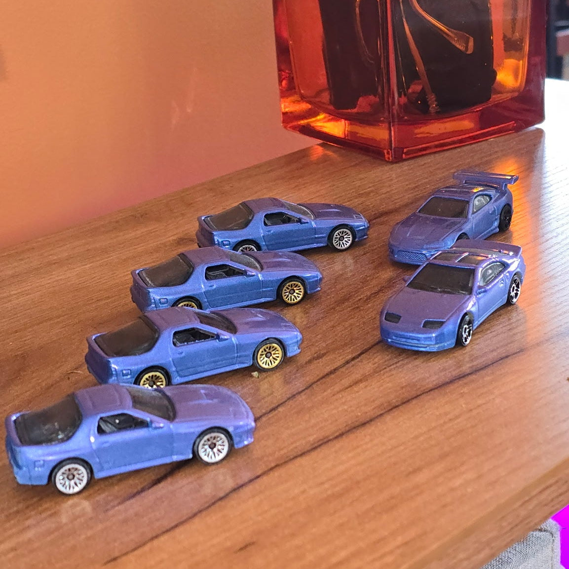 Color matched Hotwheels