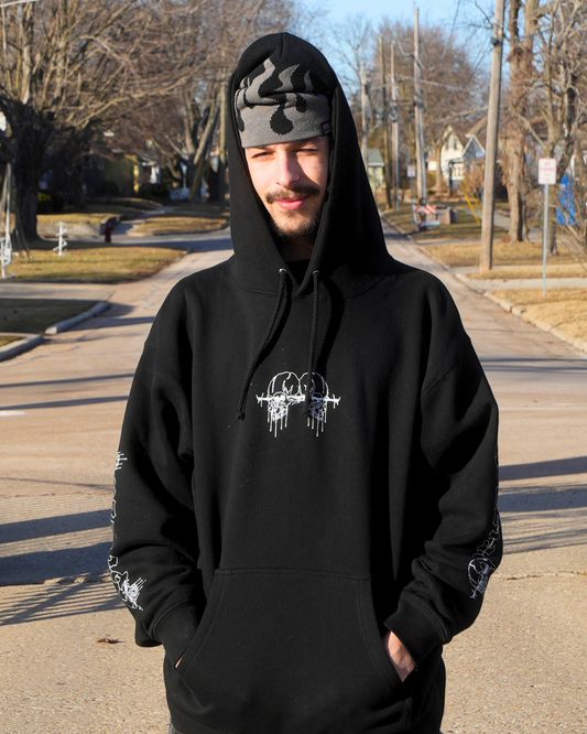Barbed Skull Hoodie