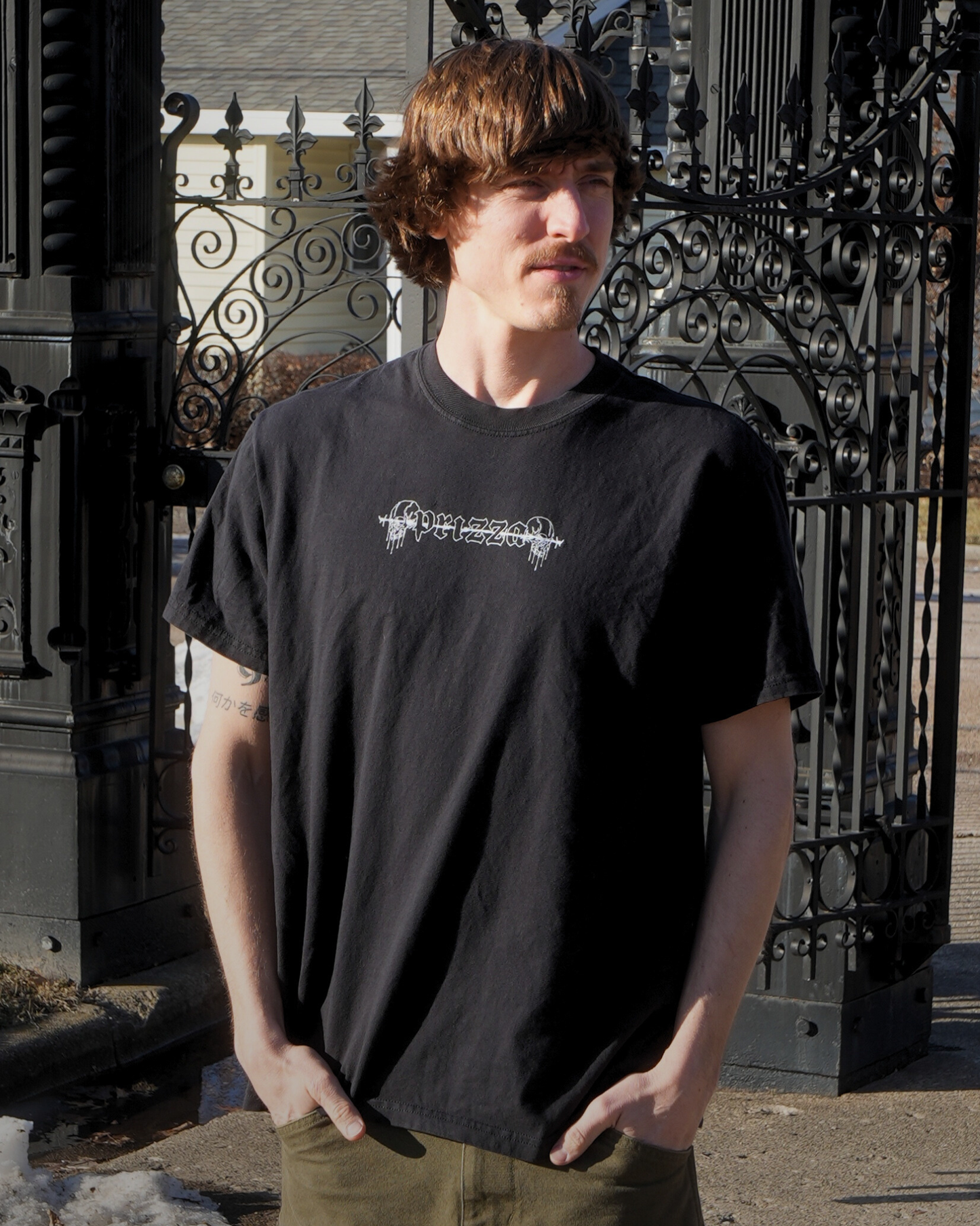 Barbed Skull Tee - Black