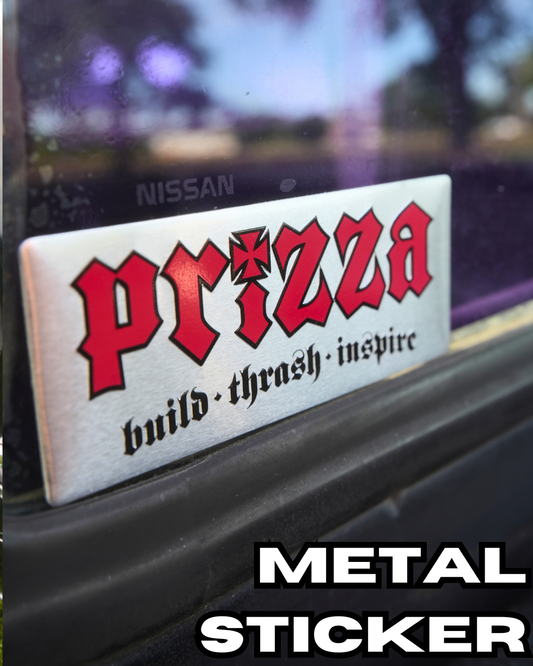 Brushed Aluminum Prizza Sticker