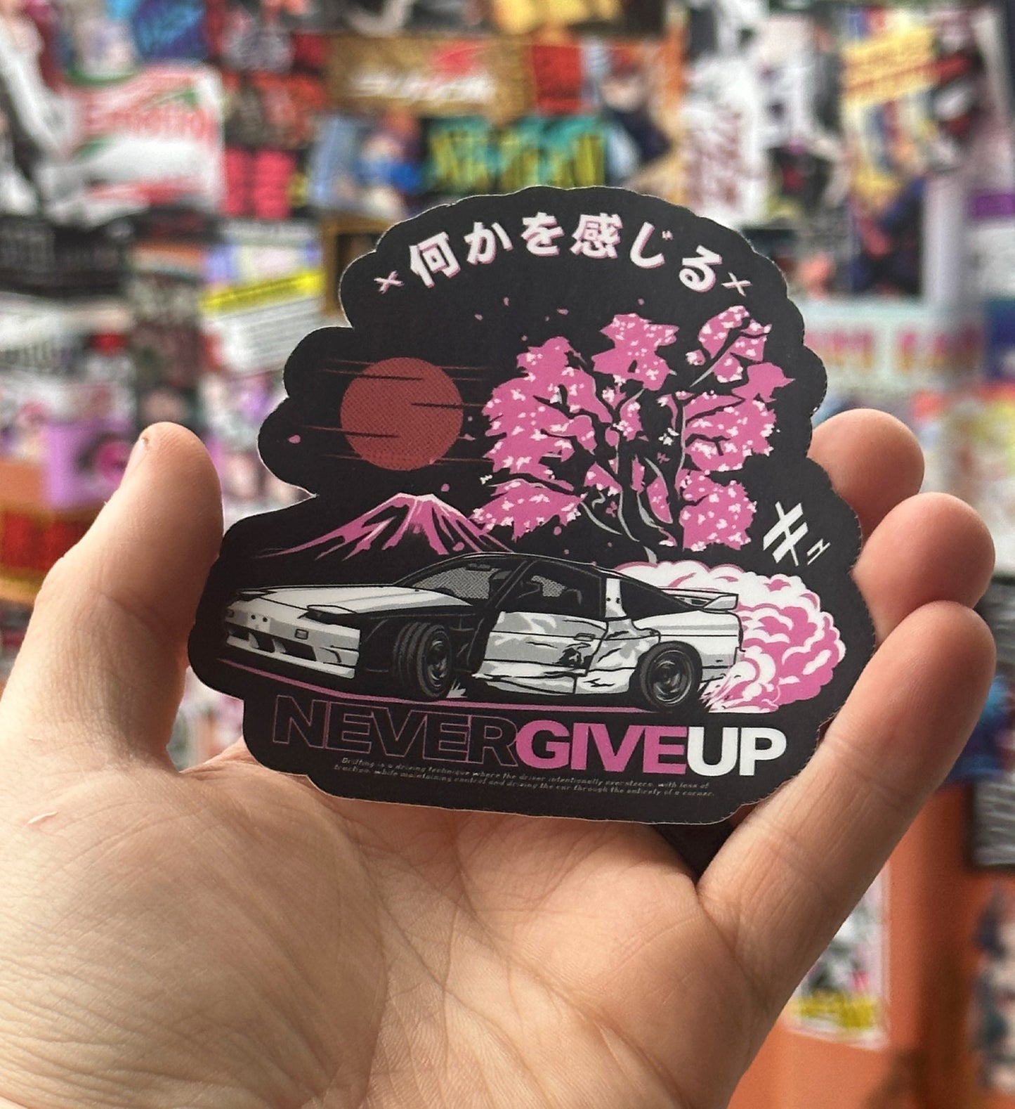 Prizzamike Never Give Up Sticker